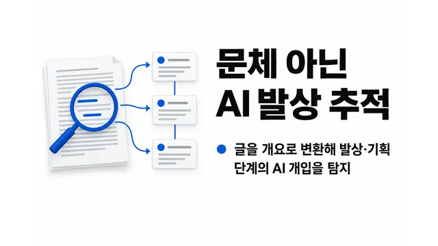 문체 아닌 AI 발상 추적하는 아이디어렌즈 — 기사 주제를 표현한 AI 생성 개념 삽화