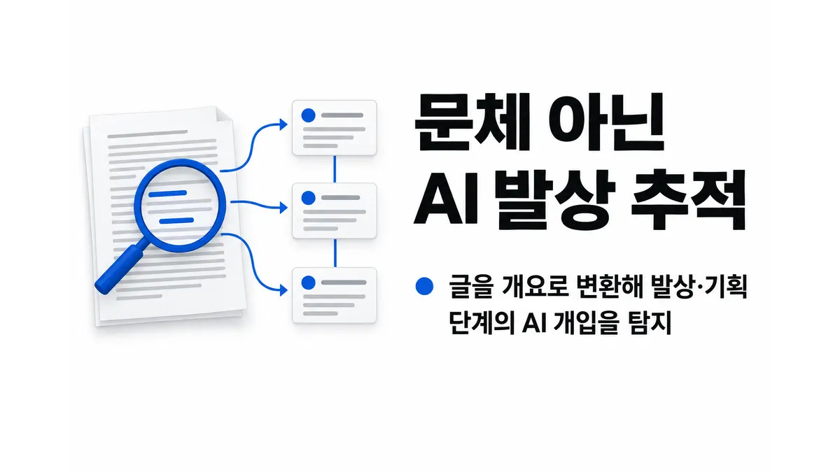 문체 아닌 AI 발상 추적하는 아이디어렌즈 — 기사 주제를 표현한 AI 생성 개념 삽화