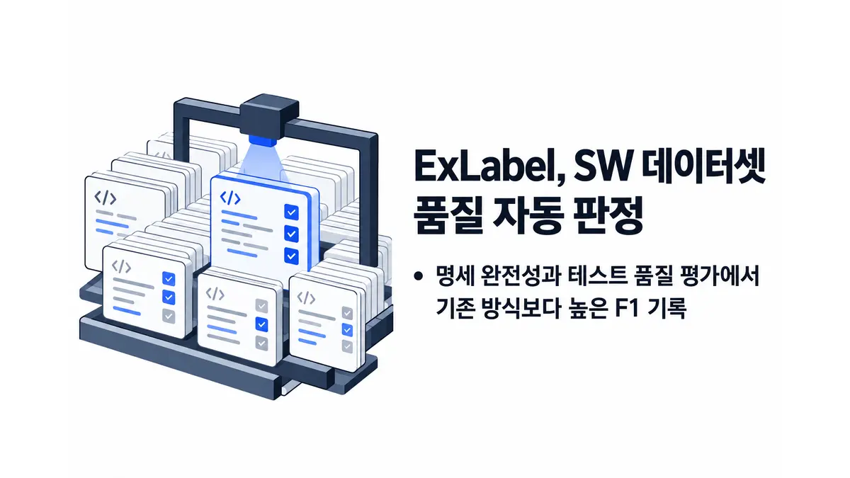 ExLabel, SW 데이터셋 품질 자동 판정 — 기사 주제를 표현한 AI 생성 개념 삽화